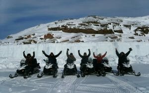 Skidooing in the Arctic